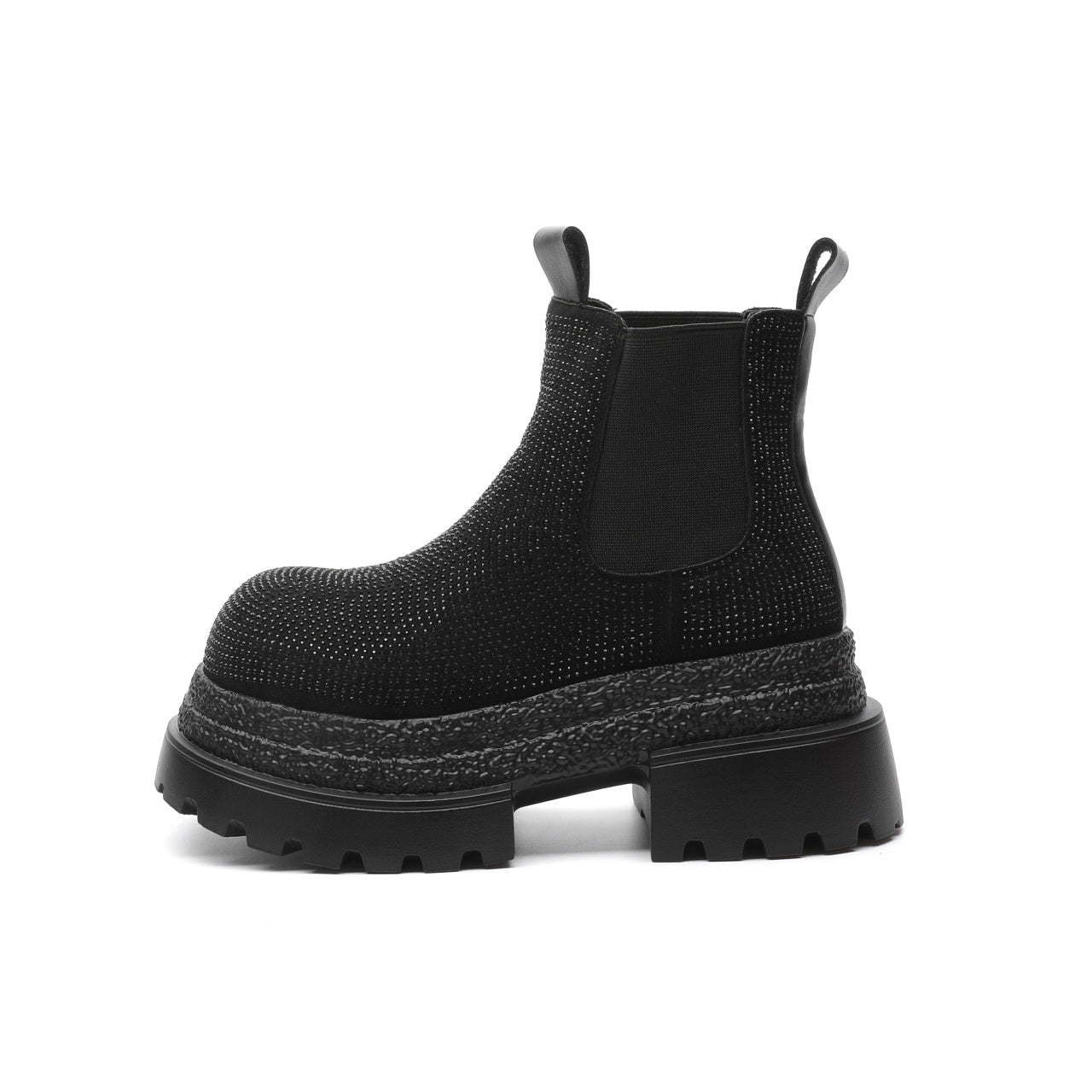 Vintage Style Chunky Heel Leather Boots For Women