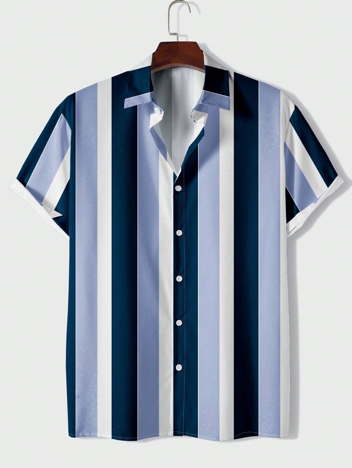 Fashion Striped Printed Men's Casual Shirt